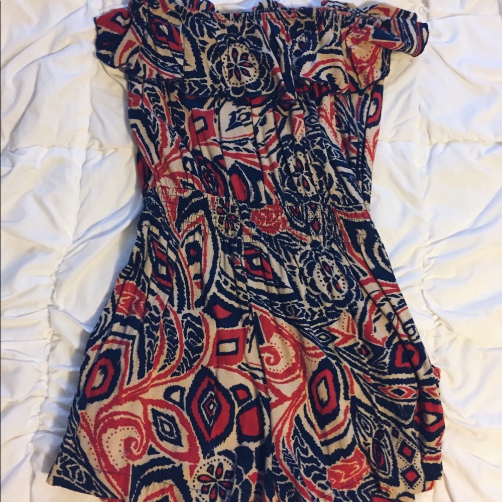 tribal print romper